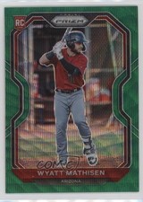 2021 Panini Prizm Green Wave Prizm Wyatt Mathisen #84 11ur