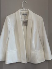 Kasper Women  s Lily White Blazer Size 16