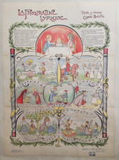 Affiche originale ancienne La Phosphatine Lyrique /RS397
