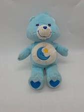 Care Bears Bedtime Bear Blue Moon  Star Embroidered 11 Inch Plush Rare 2003