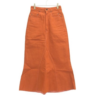 Rick Owens 22SS Godet Skirt Denim RO01B4375-OJP Orange 26 Used MESC-0