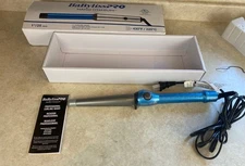 Babyliss Pro Nano Titanium Taper Barrel Curling Wand 3/4” To 1 1/4” Blue
