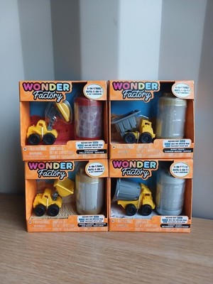 Full Set Wonder Factory Construction Trucks Konvolut - Never Dry Sand - Brandneu