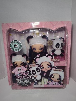 MGA Na Na Na Surprise Family Winnie & Mimi Joyful & Bamboo 3 Pc Plush Doll Set 