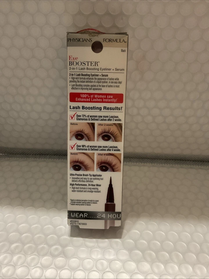 Physicians Formula Eye Booster Lash Boosting Brush Tip Eyeliner #7367 Black AsIs - Image 2 of 2