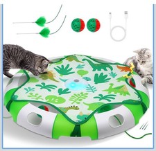 Cat Toys for Indoor Cats, Interactive Automatic Hide and Seek Toy, Moving Con...