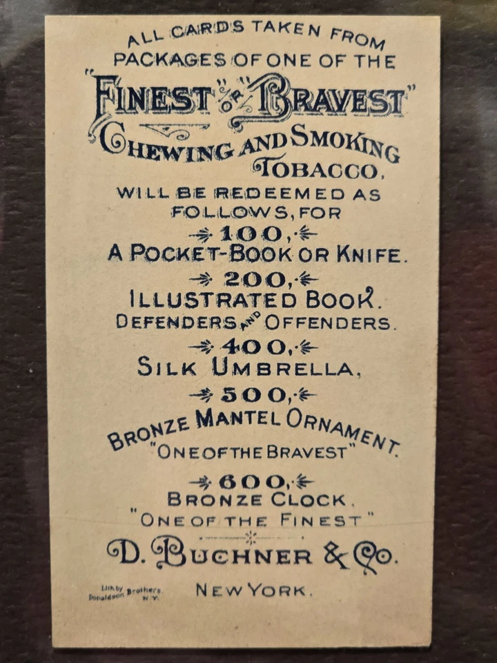 1888 N285 D. Buchner & Co Morning Glory Maidens "TENNIS DE CÉSPED" COMO NUEVO MUY RARO Foto 2 de 2