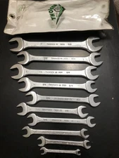 (10) Vintage Thorsen Open End Wrench Set 1/4" to 1" - #PO-10 - USA Made!!