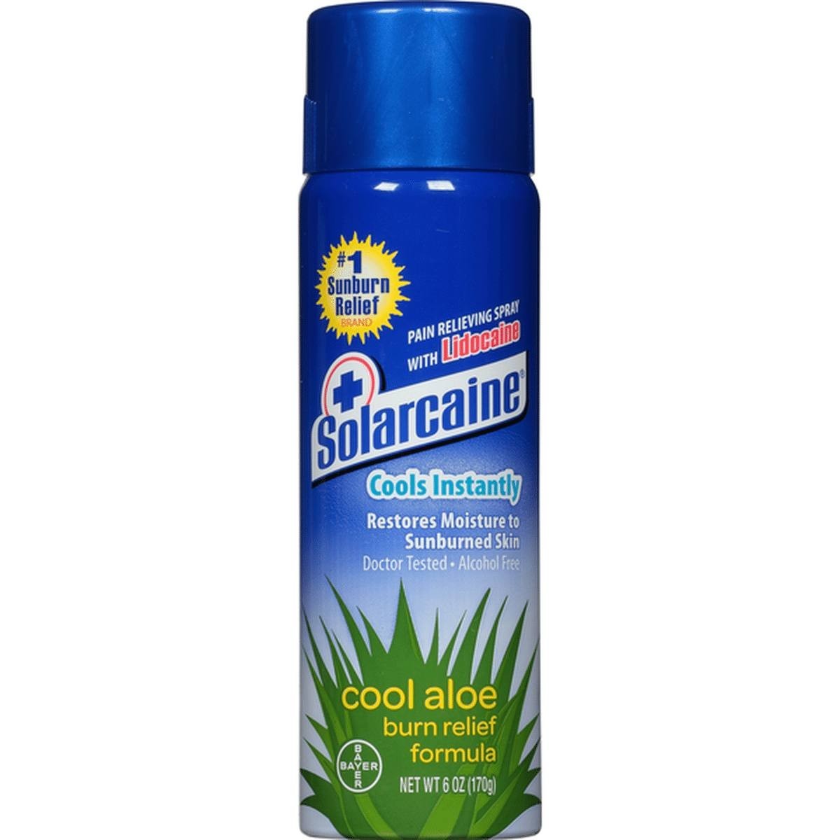 Solarcaine Burn Relief Spray Cool Aloe 6oz 041100705945a643 for