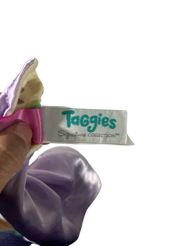 Taggies Ciervo Flora Fawn Bebé Lovey Lovie Manta de Seguridad Caracoles Púrpura Verde Foto 4 de 4