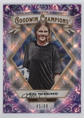 2025 Upper Deck Goodwin Champions Purple Diamond 45/99 Lexi Missimo #57 h6w