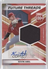2022 Elite Extra Edition Future Threads Signatures Red 8/49 Kevin Abel Auto 0w38