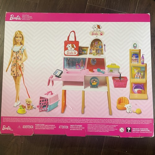 Barbie Pet Boutique con 4 Mascotas Cambio de Color Juego de Acicalamiento Nuevo de Lote Antiguo Perro Gato Mascota - Imagen 7 de 13