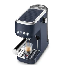 NEW Casabrews 3700 Essential Espresso Machine w/ Milk Frother - Sapphire Blue