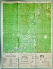 6537 iii - Map - Kontum - Pleiku - Polei Yome - Djereng - Xa Krong - Vietnam War