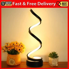 Spiral Table Lamp Modern Minimalist Dimmable Table Lamp 3 Color Bedside LED Lamp
