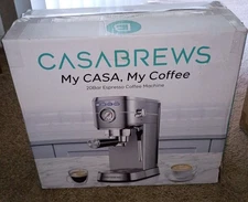 Casa Brews Espresso Machine 20 Bar Compact Espresso Maker With Steam Milk...
