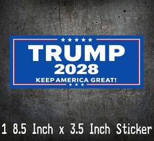 Trump Sticker 2028 President Campaign Keep America Great MAGA Decal USA Vance JD