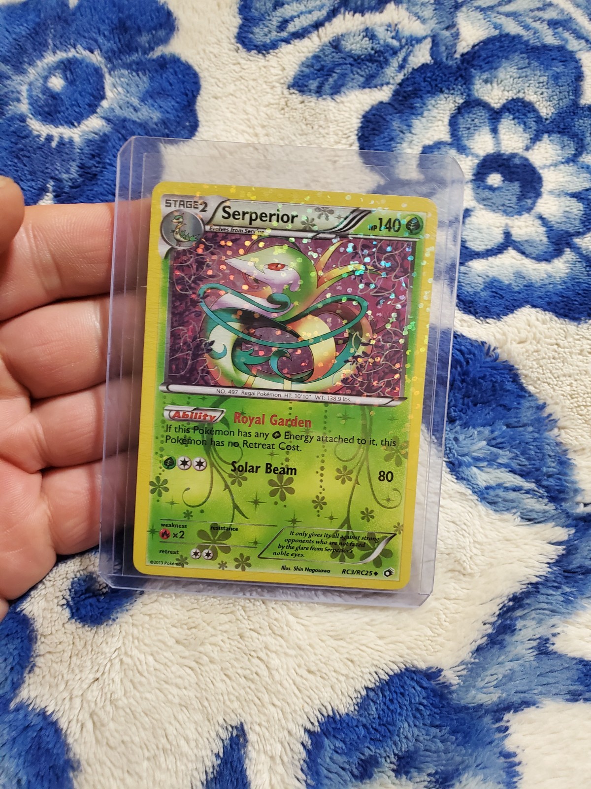 Serperior RC3/RC25 Pokemon Legendary Treasures: Radiant Collection Holo LP