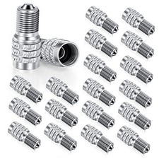 20 Pack Double Seal Valve Stem Cap Inflate Tire Valve Flow Through Tires Air