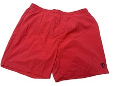 Vintage Men's Size Large JANTZEN BRAND Red Swim Trunks Lined 90s