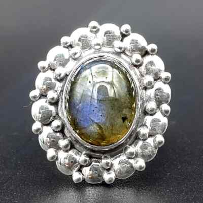 Mother's Day Special Blue Labradorite Ring-925 Sterling Silver Unique Jewelry
