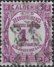 Timbre Algérie (Colonies françaises) taxe 19 o - 79036FJ