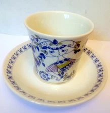 FIGGJO NORWAY Cup Saucer Turi Design LOTTE Young Girl Florals