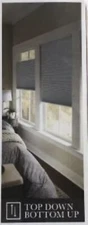 Window Blind 58-in x 72-in White Blackout Cordless Top-down/bottom-up Cell Shade