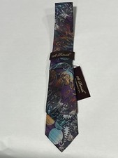 Mens St. Patrick Multicolor Paisley Tie With Matching Pocket Square NEW