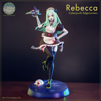 Maid Rebecca - Cyberpunk 1/7 Scale Figure Resin Model Garage Kit