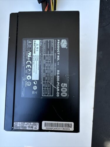 Cooler Master RS-500-PCAR-D3 500 ATX PSU Computer Power Supply - Picture 4 of 6