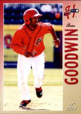 2013 Harrisburg Senators Grandstand #9 Brian Goodwin Rocky Mount North Carolina