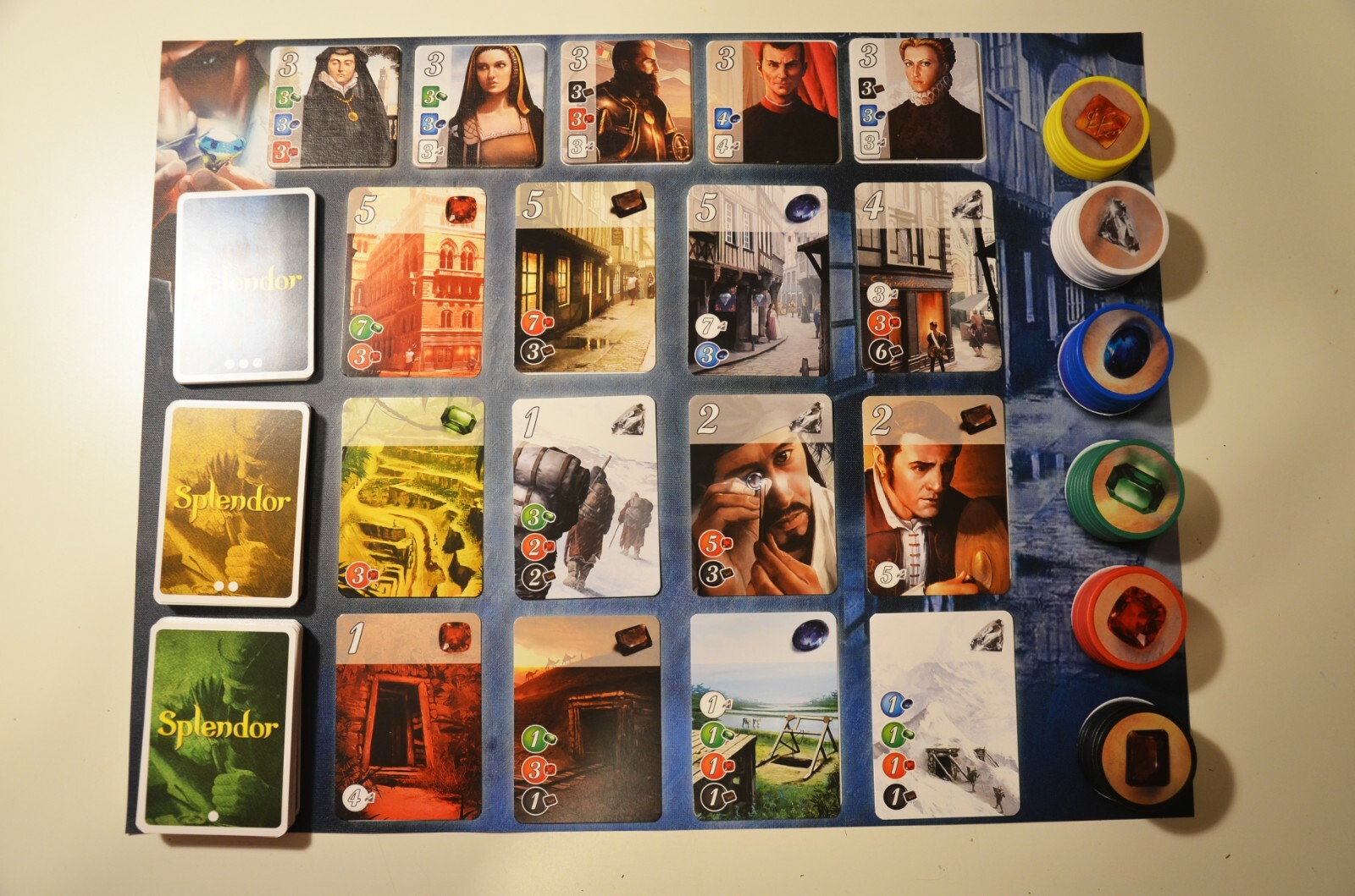 Splendor Playmat Board Game Gems
