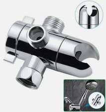 3 Way Sprayer Head Diverter ABS Universal Shower Components 1/2" Chrome Finished