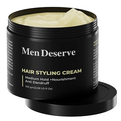 Men Deserve - Hair Styling Cream (100g) for Dry & Frizzy Hair