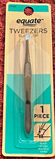 Tweezers, Slant Tip equate Precise Tips Removes Difficult Hairs