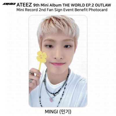 ATEEZ THE WORLD EP.2 OUTLAW Fan Sign Event Benefit Photocard