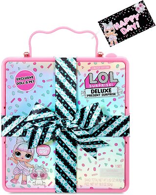 LOL Surprise Deluxe Present 2Pc PINK + TEAL Limited Edition Doll