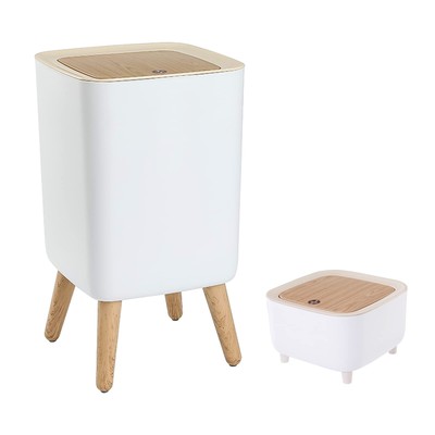 Bedroom Trash Can with LidGarbage Can for BathroomLiving Room Trash Can with ...
