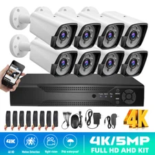 5MP Lite 8CH DVR 1080P Security Camera System Kit Outdoor Home CCTV Night Vision