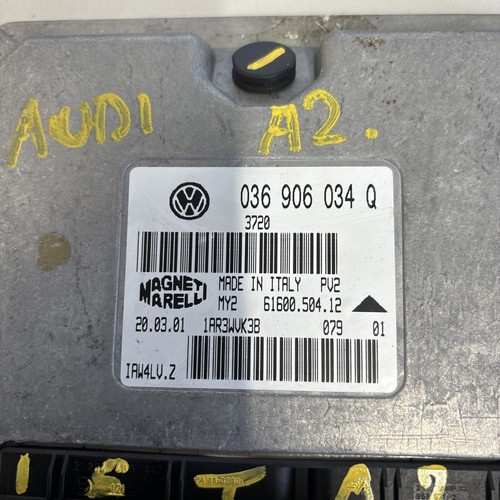 Audi A2 1.4 Motorsteuergerät ECU P/N 036 906 034Q 036906034Q Bj 2000 - 2005 - Bild 2 von 2