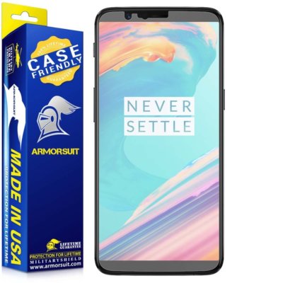 [2-Pack] ArmorSuit OnePlus 5T Matte Case Friendly Screen Protector