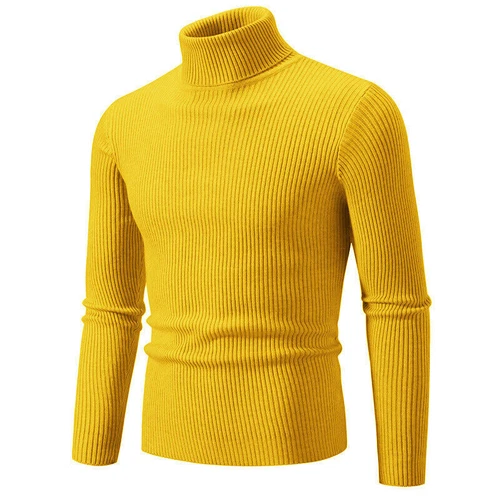 Herren Pullover Rollkragenpullover Männer Strickwaren Winter Langarm Strickpullover - Bild 31 von 38