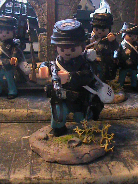 Playmobil Personnalisé - Adjudant Cavalerie US Union 1861 - Guerre De Sécession