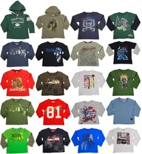 Mish Mish Baby Infant Boys Long Sleeve Graphic Tee Shirt CLOSEOUT