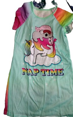 Girls Nightgown Size 6/6x Unicorn 