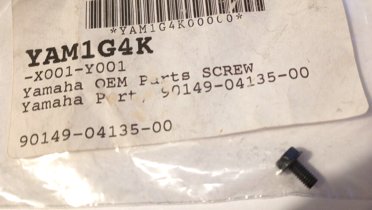 Yamaha QT50, PW80, BW80 Screw NOS 90149-04135-00 (L-7125) | eBay