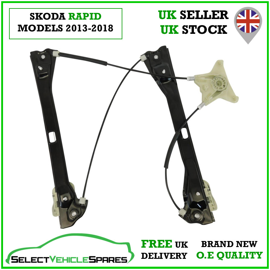 NEW SKODA RAPID PASSENGER SIDE LEFT FRONT WINDOW REGULATOR 2013-2018