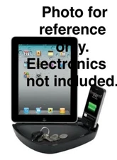 iPad, iPhone & iPod PowerDock Dual Docking 30 Pin Charger Black P2868 2.1A 10W